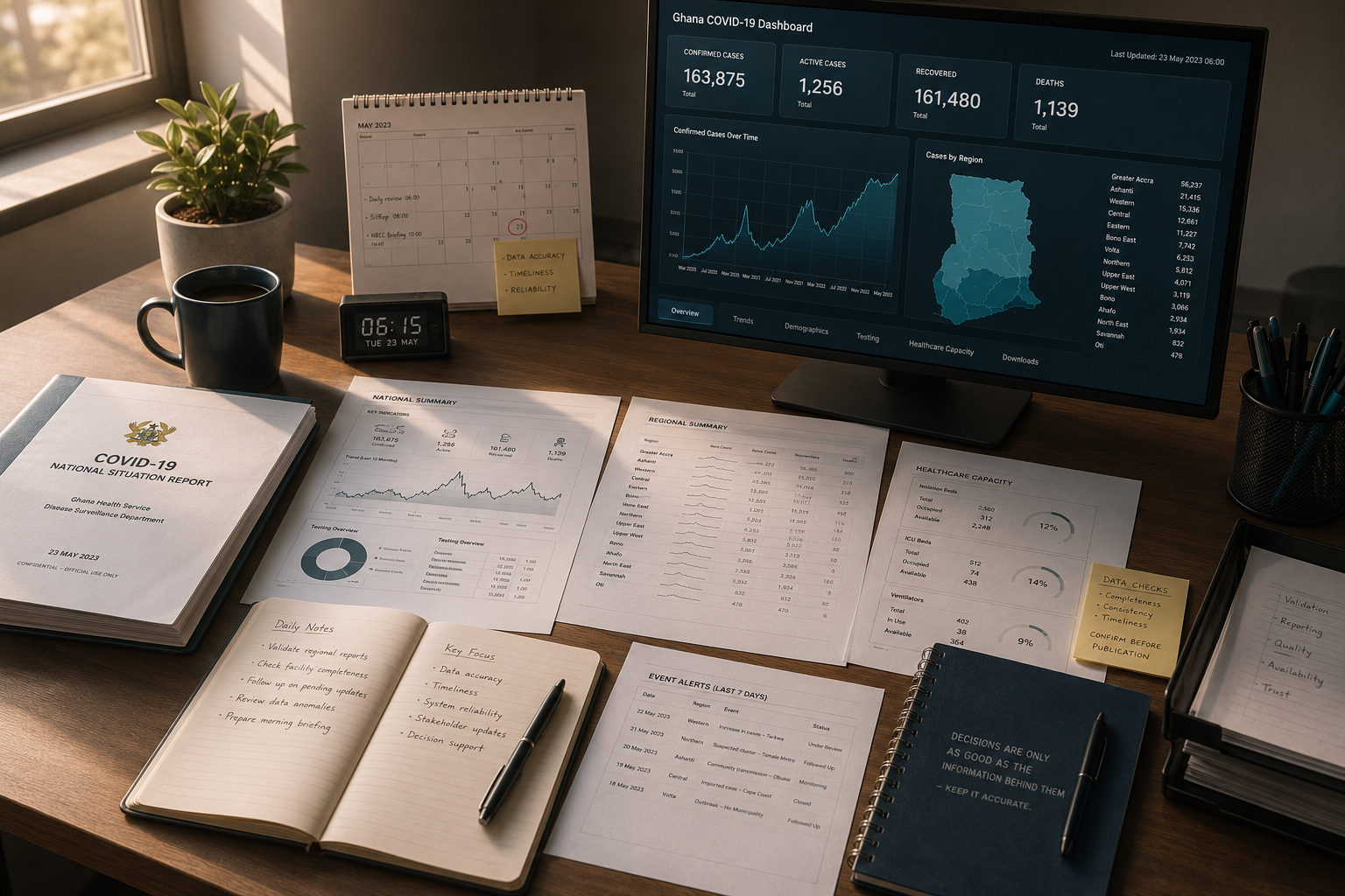 National COVID-19 dashboard — operational management