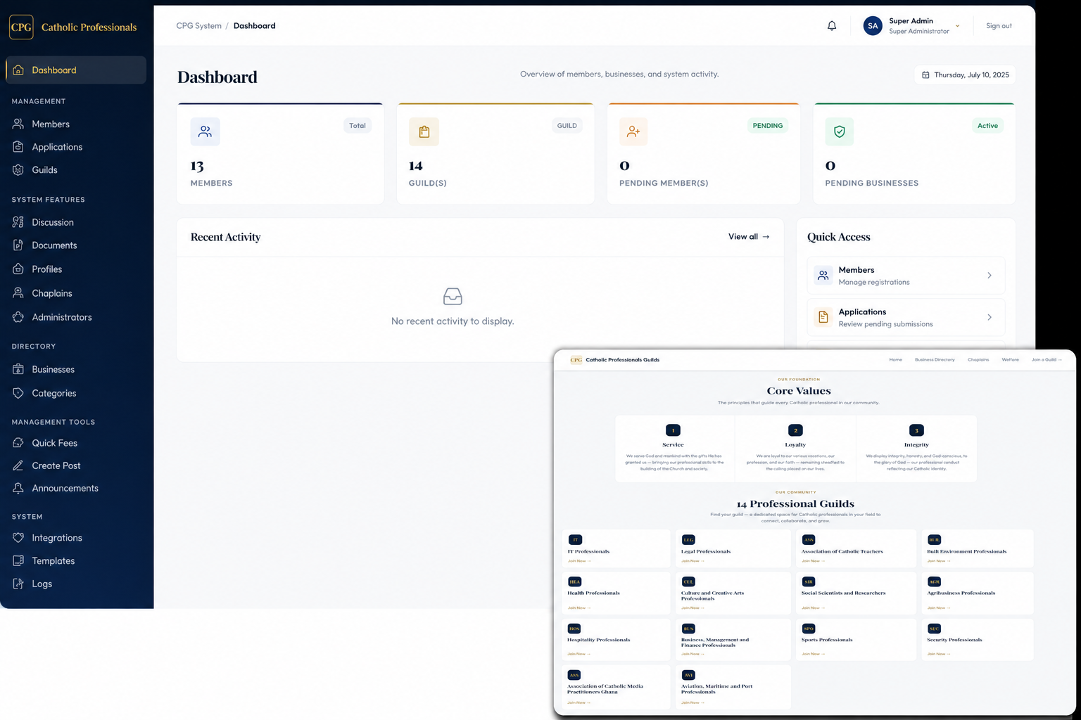 CPG Management System